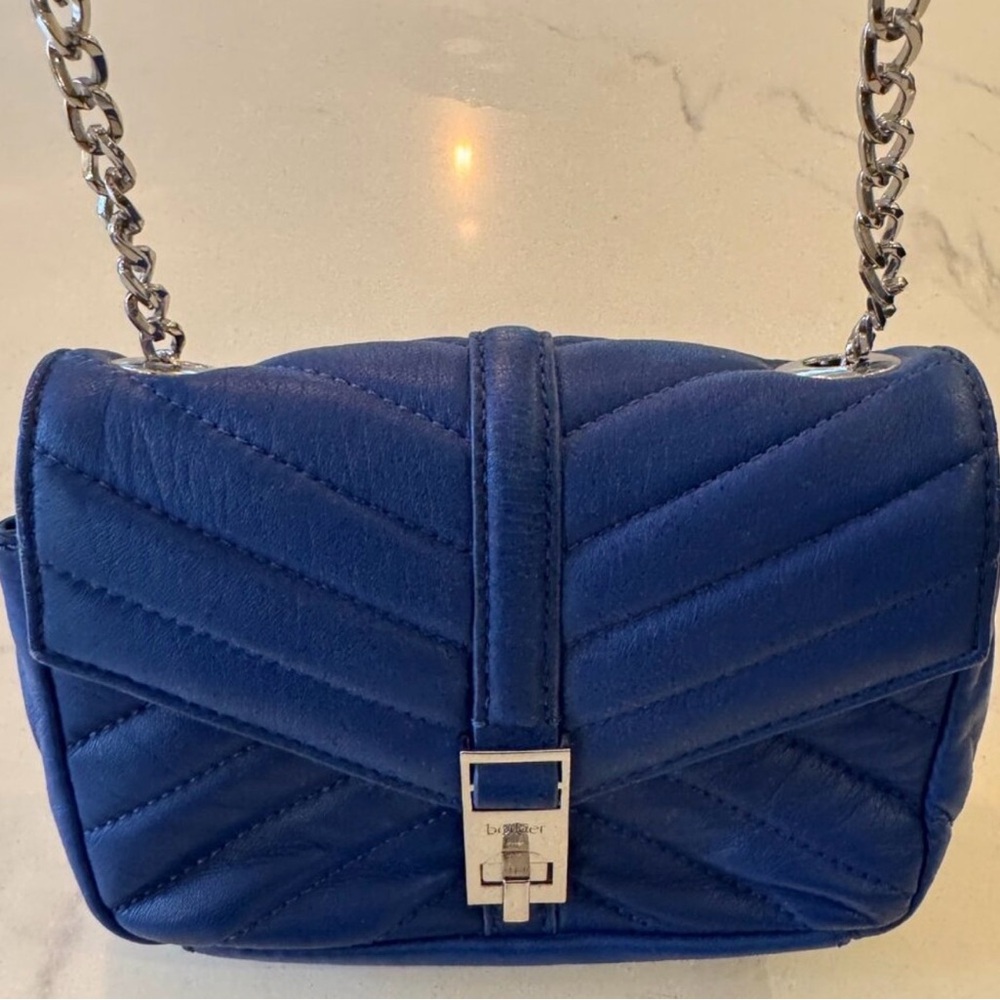 Botkier Dakota Royal Blue Quilted Leather Crossbody Bag